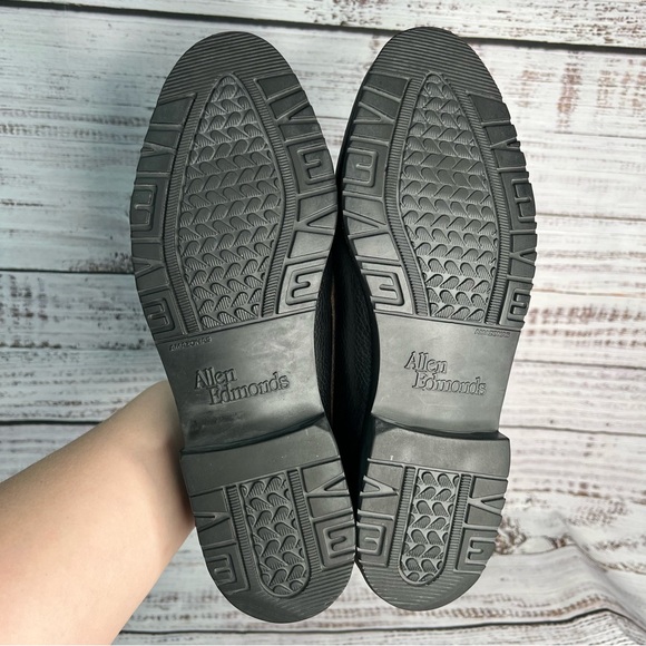 Allen Edmond Nashua Loafers 9 C Mens Brown Black Leather Tassled Loafer USA - Picture 9 of 14